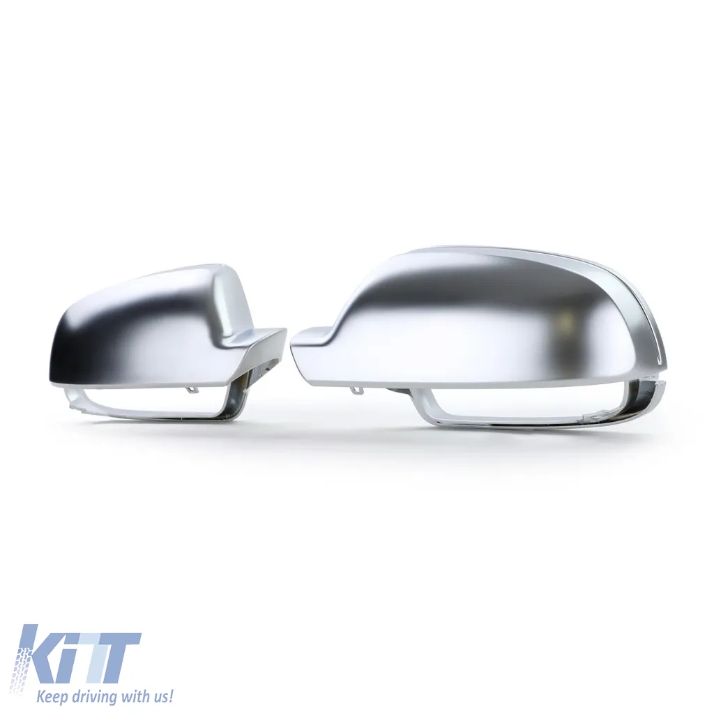 Mirror caps for replacement silver matte for AUDI A3 8P A4 8K B8 A5 8T 09-
