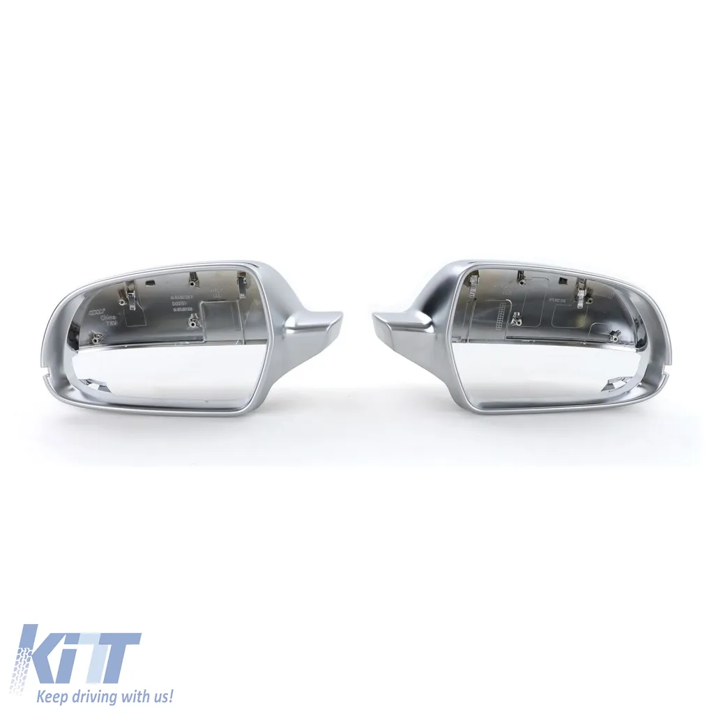 Mirror caps for replacement silver matte for AUDI A3 8P A4 8K B8 A5 8T 09-