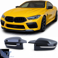 Mirror caps gloss black for replacement suitable for BMW 8 Series G14 G15 G16 from 18 - ODMCB6030190