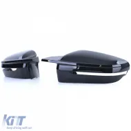Mirror caps gloss black for replacement suitable for BMW 8 Series G14 G15 G16 from 18-image-6278110