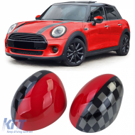 Mirror caps Performance Red Black fits for Mini F54 F55 F56 F57 13-18 - ODMCM6014579
