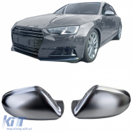 Mirror caps silver matt for replacement for Audi A6 4G 11-18 with lane assist - ODMCA6012766