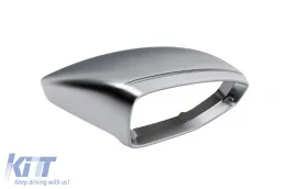 Mirror Covers Caps suitable for Audi A7 4K8 (2018-Up) A6 C8 (2019-2025) LHD Silver-image-6277858