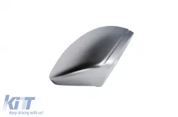 Mirror Covers Caps suitable for Audi A7 4K8 (2018-Up) A6 C8 (2019-2025) LHD Silver-image-6277861
