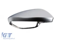 Mirror Covers Caps suitable for Audi A7 4K8 (2018-Up) A6 C8 (2019-2025) LHD Silver-image-6277865