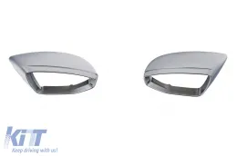 Mirror Covers Caps suitable for Audi A7 4K8 (2018-Up) A6 C8 (2019-2025) LHD Silver-image-6277866