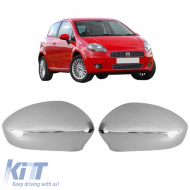 Mirror Covers Chrome suitable for Fiat Grande Punto 2005-2012 2 Pieces