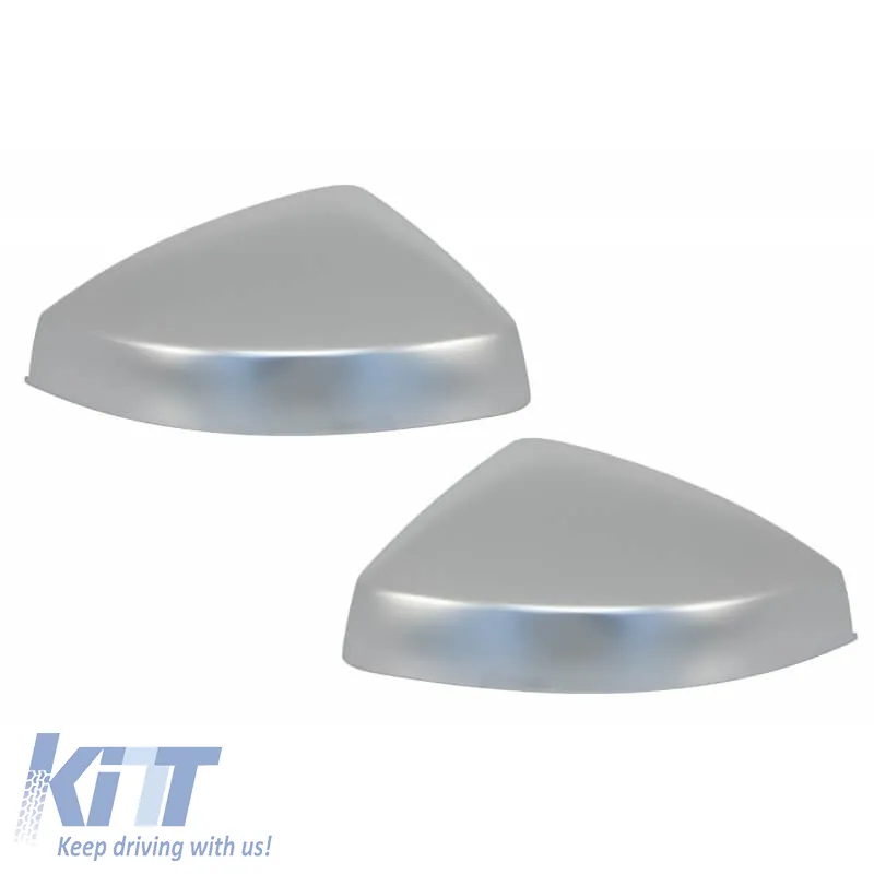Mirror Covers suitable for Audi A3 8V 12-20 RS3 Look Brushed Aluminum 2 Pieces