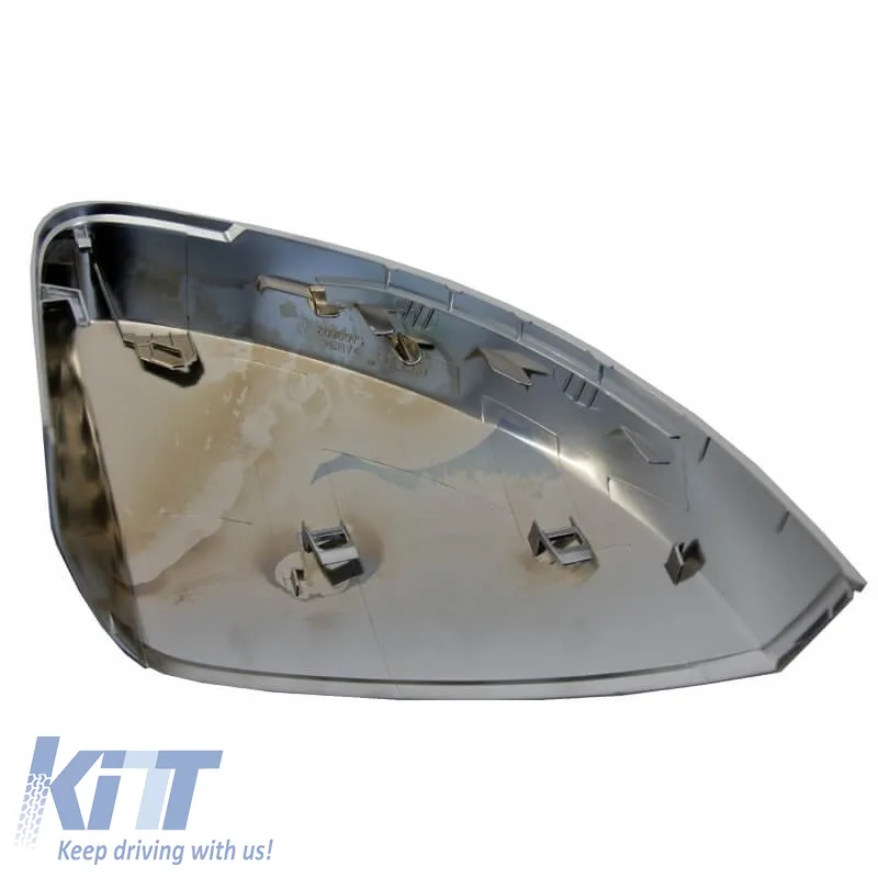 Mirror Covers suitable for Audi A3 8V 12-20 RS3 Look Brushed Aluminum 2 Pieces