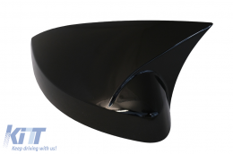 Mirror Covers suitable for Audi A3 8V RS3 Cabriolet Limousine Sportback (2012-2019) Bat Look Piano Black-image-6067661