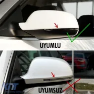 MIRROR COVERS SUITABLE FOR AUDI A4 B8 2008-2014 WITH TURN SIGNAL UNDER THE CAP-image-6260644