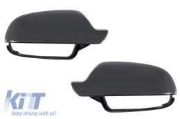 Mirror Covers suitable for AUDI A4 B8 Facelift (2012-2015), AUDI A5 8T Facelift (2012-2016) Real Carbon Fiber - 89716CFR