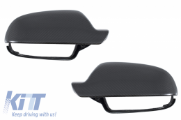 Mirror Covers suitable for AUDI A4 B8 Facelift (2012-2015), AUDI A5 8T Facelift (2012-2016) Real Carbon Fiber