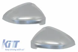 image-39-Mirror Covers suitable for Audi A5 F5 (2017+) Extinction Aluminium Plated Complete Housing With Side Assist