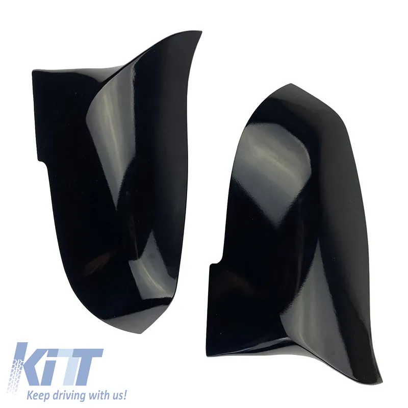Mirror Covers suitable for BMW 1 2 3 4 X1 i3 M4 Look Glossy Black 2 Pieces