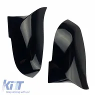 Mirror Covers suitable for BMW 1 2 3 4 X1 i3 M4 Look Glossy Black 2 Pieces-image-6301000