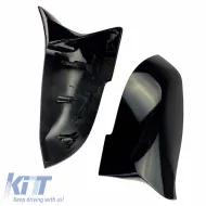 Mirror Covers suitable for BMW 1 2 3 4 X1 i3 M4 Look Glossy Black 2 Pieces-image-6301001