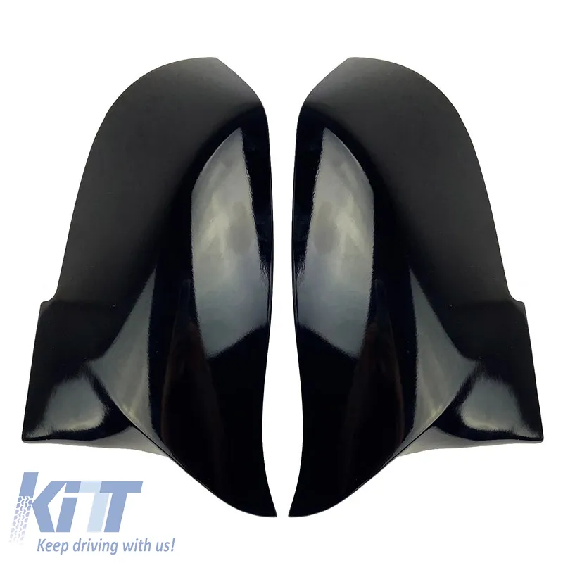 Mirror Covers suitable for BMW 1 2 3 4 X1 i3 M4 Look Glossy Black 2 Pieces