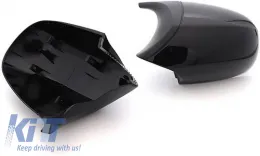 Mirror Covers suitable for BMW 1 E87/E81/E82/E88, 3 E90, E91/E92, E93 M3/M4 Look Facelift LCI Models Black Glossy & Matte 2 Pieces-image-6324145
