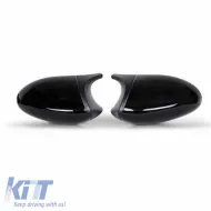 Mirror Covers suitable for BMW 1 E87/E81/E82/E88, 3 E90, E91 05-08 / E92, E93 06-10 M3/M4 Look Black Glossy & Mat 2 Pieces-image-6324714
