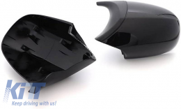 Mirror Covers suitable for BMW 1 E87/E81/E82/E88, 3 E90, E91/E92, E93 M3/M4 Look Facelift LCI Models Black Glossy & Matte 2 Pieces