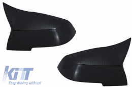 Mirror Covers suitable for BMW 1/2/3/4 Series F20 F21 F22 F23 F30 F31 F32 F33 F36 Carbon Film Hydrographic Coating - 89713CF