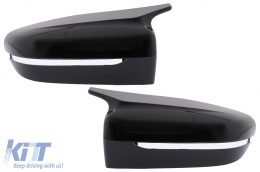 Mirror Covers suitable for BMW 3 Series G20 G21 G28 (2017-up) Piano Black M Sport Design LHD - MCBMG20MPBCP