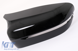 Mirror Covers suitable for BMW 3 Series G20 G21 G28 (2017-up) Piano Black M Sport Design LHD-image-6113950