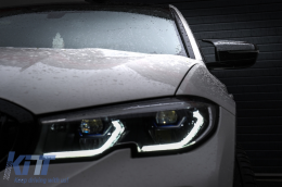 Mirror Covers suitable for BMW 3 Series G20 G21 G28 (2017-up) Piano Black M Sport Design LHD-image-6113973