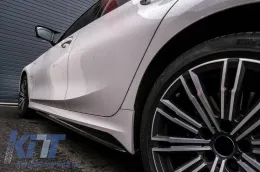 Mirror Covers suitable for BMW 3 Series G20 G21 G28 2017+ M4 Look Glossy Black 2 Pieces-image-6329289