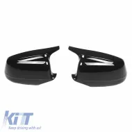image-36-Mirror Covers suitable for BMW 5 F10 / F11 10-13 (Pre-Facelift) M4 Look Glossy Black 2 Pieces