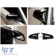 Mirror Covers suitable for BMW 5 F10 / F11 LCI (Facelift), 6 F06, F12, F13, 7 F02, F03, F04, 14-18 M4 Look Glossy Black 2 Pieces-image-6311562