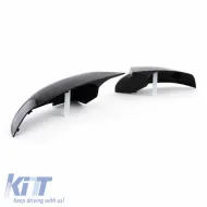 Mirror Covers suitable for BMW 5 F10 / F11 LCI (Facelift), 6 F06, F12, F13, 7 F02, F03, F04, 14-18 M4 Look Glossy Black 2 Pieces-image-6312475