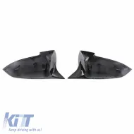 Mirror Covers suitable for BMW 5 F10 / F11 LCI (Facelift), 6 F06, F12, F13, 7 F02, F03, F04, 14-18 M4 Look Glossy Black 2 Pieces-image-6312476