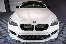 Mirror Covers suitable for BMW 5 Series F10 F11 F18 Non LCI (07.2010-2013) Piano Black M Design-image-6082732