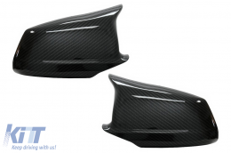 Mirror Covers suitable for BMW 5 Series F10 F11 F18 Non LCI (07.2010-2013) Carbon Look M Design