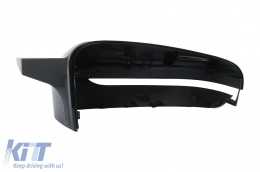Mirror Covers suitable for BMW 5 Series G30 G31 G38 (2017-2019) 6 Series G32 (2017-2019) 7 Series G11 G12 (2015-2019) 8 Series G14 G15 G16 (2017-2019) M Sport Design Glossy Black LHD-image-6111231