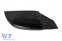 Mirror Covers suitable for BMW 5 Series G30 G31 G38 (2017-2019) 6 Series G32 (2017-2019) 7 Series G11 G12 (2015-2019) 8 Series G14 G15 G16 (2017-2019) M Sport Design Glossy Black LHD-image-6111234