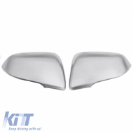 Mirror Covers suitable for BMW X1 F48 15+, 2 F45 / F46 14+ Brushed Aluminum 2 Pieces