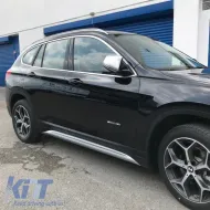 Mirror Covers suitable for BMW X1 F48 15+, 2 F45 / F46 14+ Brushed Aluminum 2 Pieces-image-6301121