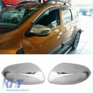 Mirror Covers suitable for Dacia Duster 2018+ Steel 2 Pieces