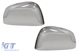 Mirror Covers suitable for Dacia Duster I (2010-2014) Stainless Steel - MCDDSS