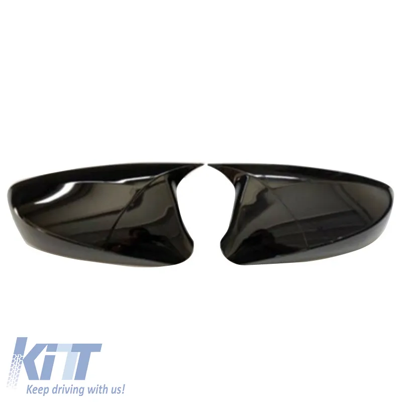 Mirror Covers suitable for Hyundai Accent 2011-2018 Without Indicators Glossy Black 2 Pieces