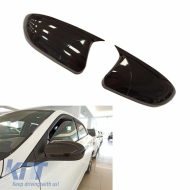 Mirror Covers suitable for Hyundai I20 2014-2020 Without Indicators Glossy Black 2 Pieces