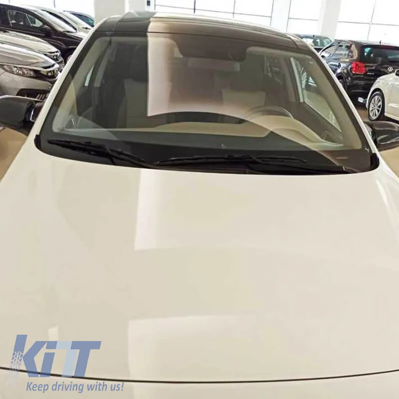 Mirror Covers suitable for Hyundai I20 2014-2020 Without Indicators Glossy Black 2 Pieces