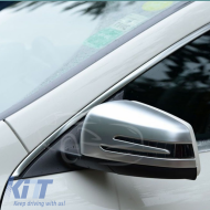 Mirror Covers suitable for Mercedes-Benz W212 W221 W204 X204 W207 W246 W176 X156 C117 Brushed Aluminum 2 Pieces