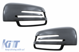 Mirror Covers suitable for MERCEDES W176 W246 W204 C204 S204 W117 C117 X117 W218 C218 Facelift W212 S212 W207 A207 X156 X204 W221 Real Carbon Fiber - 89715CFR
