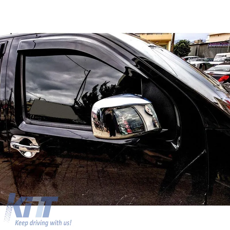 Mirror Covers suitable for Nissan Navara 2006-2009 Chrome 2 Pieces