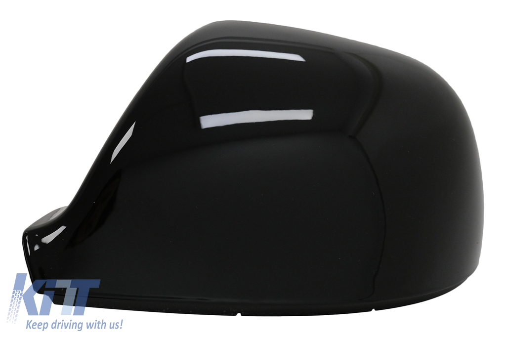  X AUTOHAUX Side View Mirror Cap Cover for VW T5 Transporter  2010-2015 - Left Side Black : Automotive