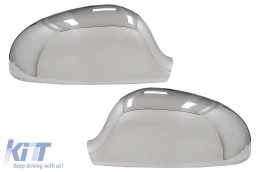 Mirror Covers suitable for VW Golf 5 V (2003-2007) Stainless Steel - MCVWG5SS